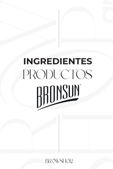 Ingredientes productos Bronsun