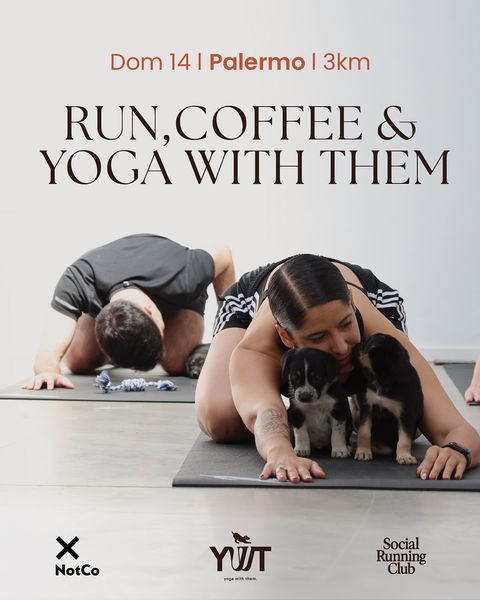 Run, Coffee & Yoga con Perritos 14.09