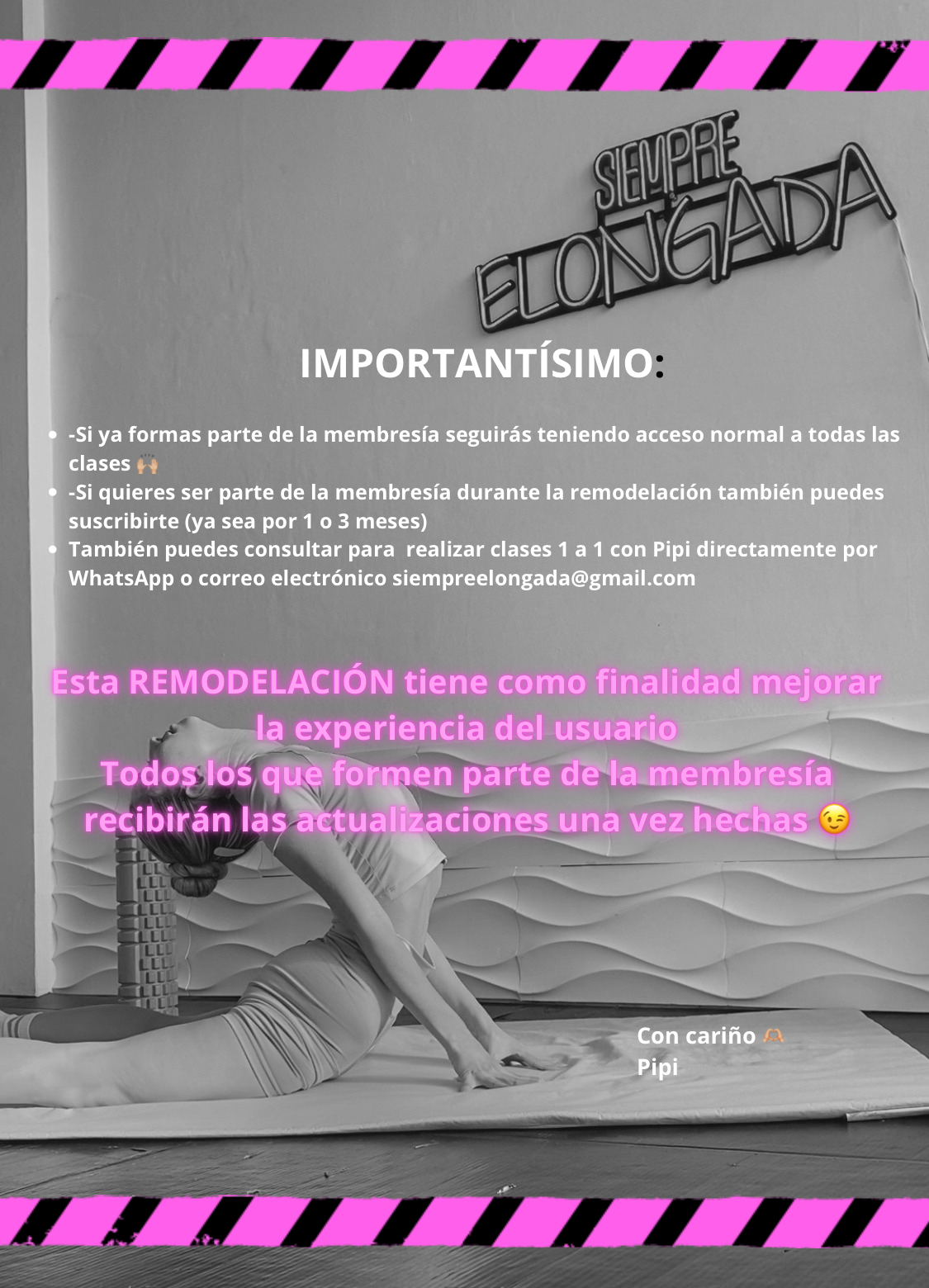 Clases EN VIVO de elongación