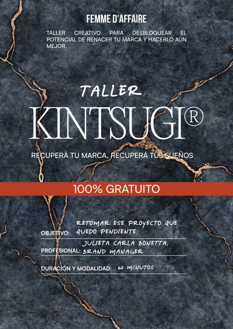 Kintsugi: Recuperá tu marca, recuperá tus sueños (28/08 - GRATIS)
