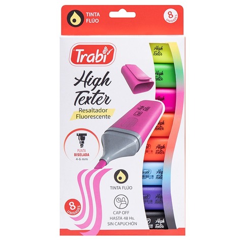 Resaltadores Trabi fluo x 8 