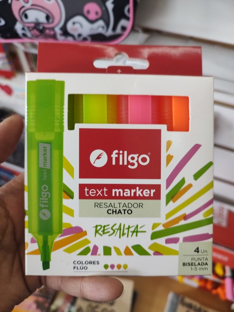 Resaltadores Filgo  fluo x 4 