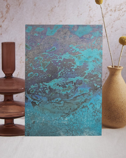 Pintura Asfáltica y Acrílicos – Marina Abstracta con Texturas Visuales