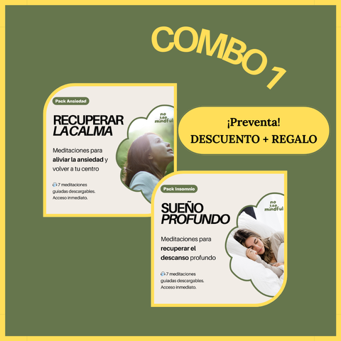 Combo 1 | Pack Ansiedad + Insomnio + REGALO 