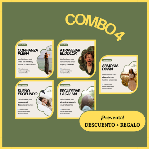 Combo 4 | ¡Quiero todos los packs! + DESCUENTO PREVENTA + REGALO