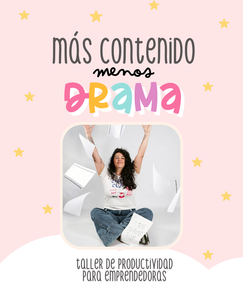 Más contenido. Menos drama. 