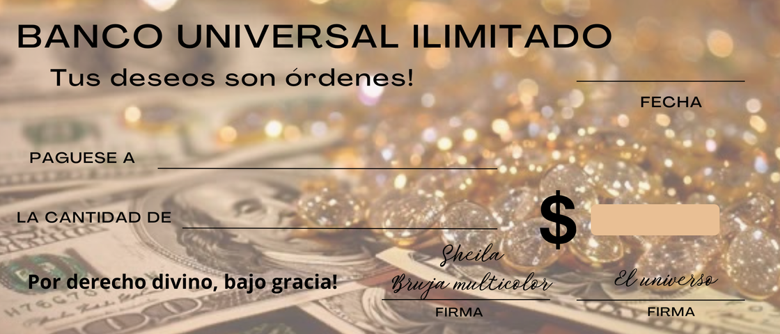 Cheque con el Universo por Bruja Multicolor!