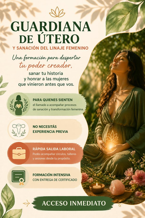 TALLER DE LA MUJER MEDICINA: GUARDIANA DE UTERO RITO 13 MUNAY- KI