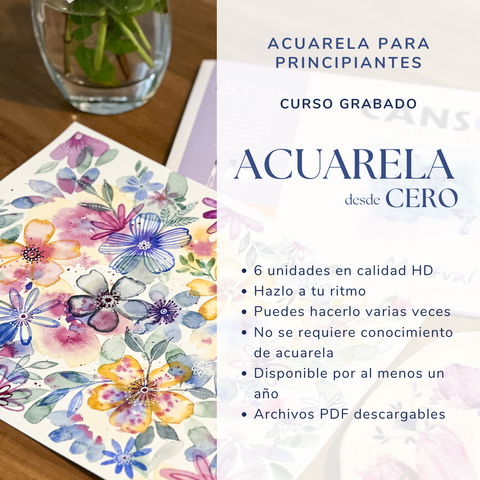 Acuarela desde cero y teoría del color 