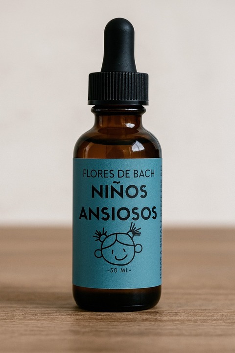 Floral. Niños ansiosos