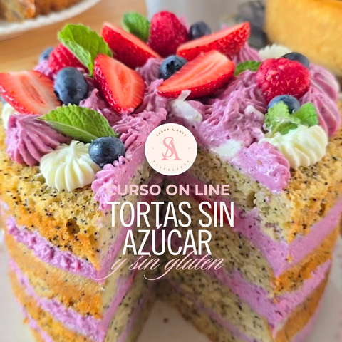 Curso online de tortas sin gluten y sin azúcar