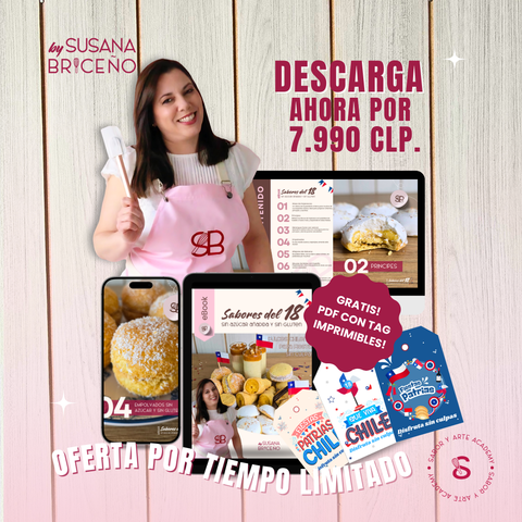eBook Sabores del 18 ¡Dulces chilenos para fiestas sin culpas!