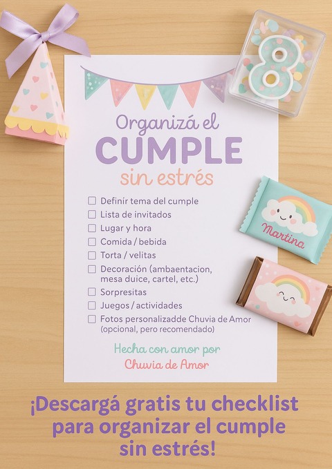 Checklist para tu próximo Cumple