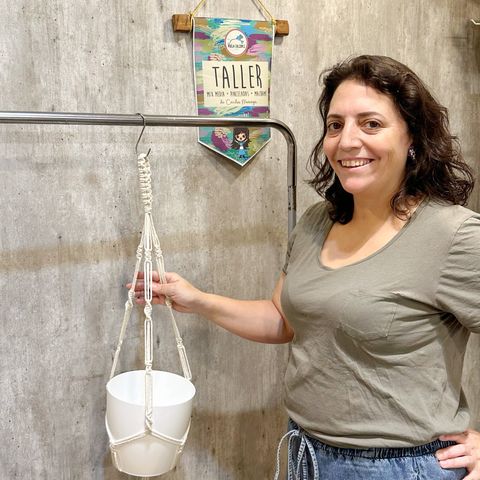 Clase de Macramé: Portamacetas Anís (Video Grabado)