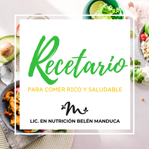 Recetario para comer rico y saludable