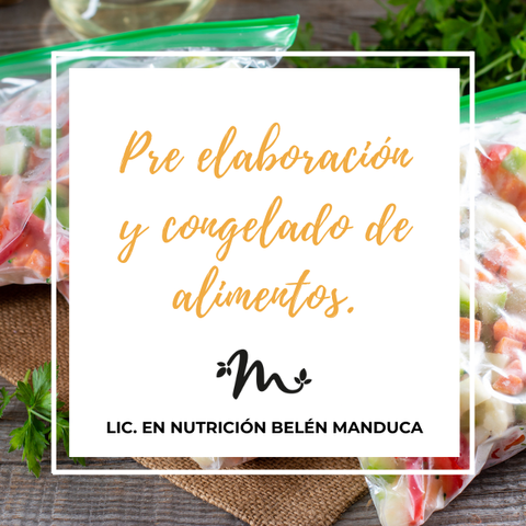 Pre-elaboración y congelado de alimentos