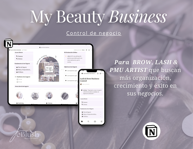 Control de Negocios para Artistas de Belleza 