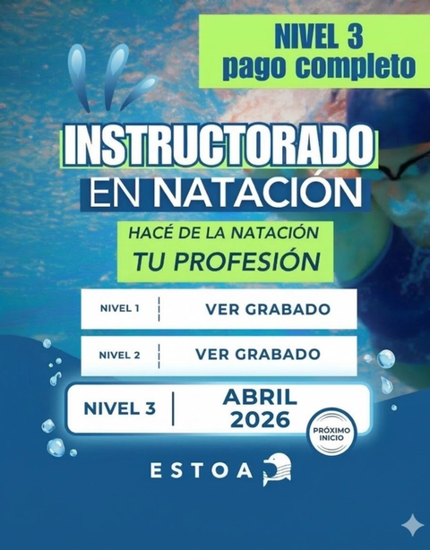 INSTRUCTORADO EN NATACION: Nivel III - Entrenamiento 