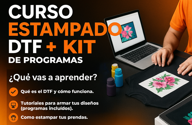  Curso DTF + Kit de Emprendimiento Creativo