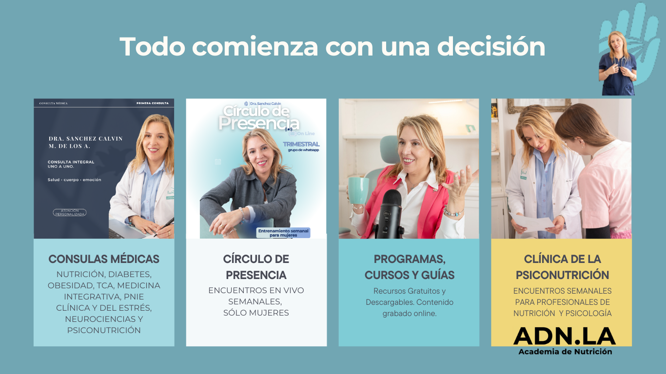 María de los Ángeles Sánchez Calvin médica en consulta sobre nutrición y bienestar integral