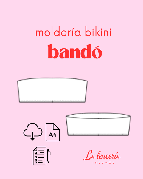 corpiño bando bikini 