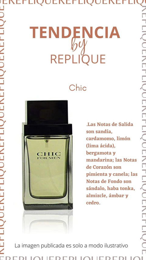 Replique Fragancias Chic Masculino