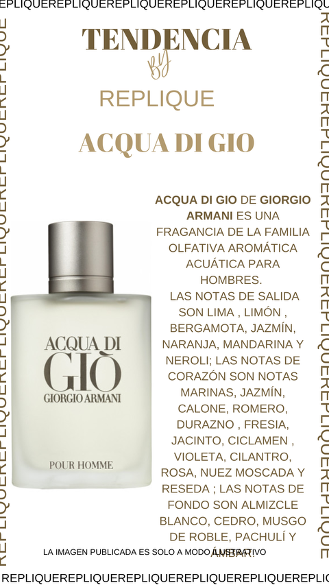 Replique Fragancias Acqua di Gio