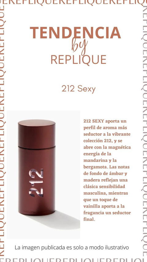 Replique Fragancias 212 Sexy Masculino