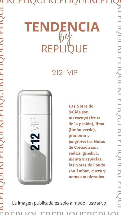 Replique Fragancias 212 Vip Masculino