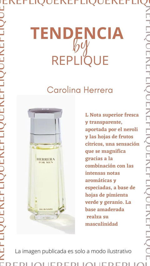 Replique Fragancias Carolina Herrera Masculino