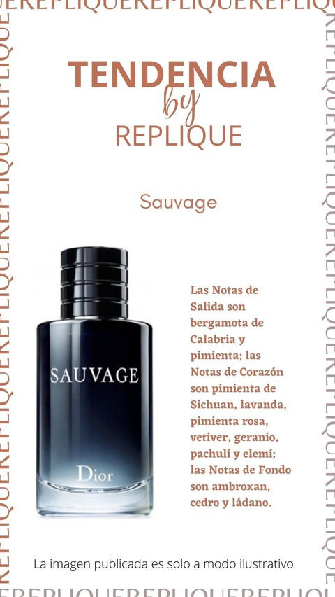 Replique Fragancias Sauvage masculino