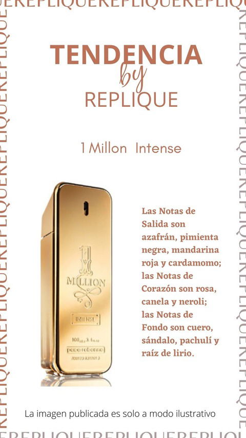 Replique Fragancias 1 Millon Intense Masculino