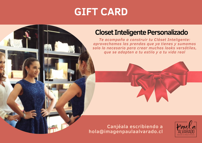 GIFT CARD: CLOSET INTELIGENTE PERSONALIZADO