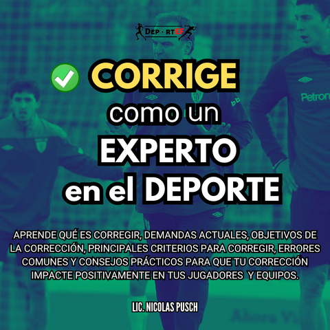 CORRIGE COMO UN EXPERTO EN EL DEPORTE