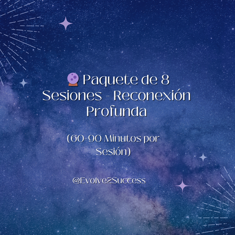  Paquete de 8 Sesiones de Coaching Intuitivo – Reconexión Profunda