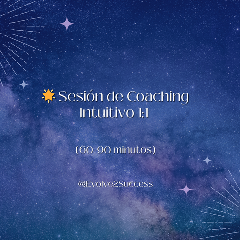  Sesión de Coaching Intuitivo 1:1 (Individual)