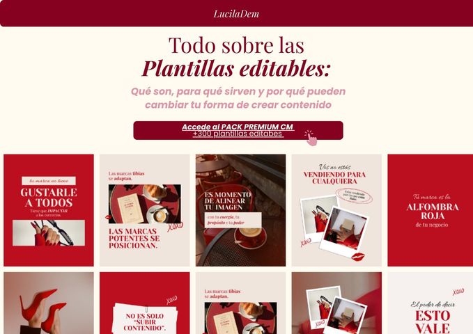 ¿Qué son las Plantillas Editables?