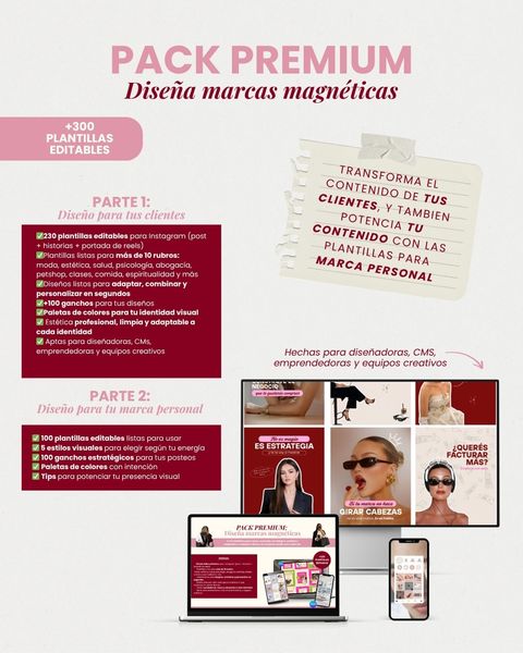 PACK PREMIUM CM - Diseña marcas magnéticas + marca personal + 🎁 BONUS EXTRA 🎁