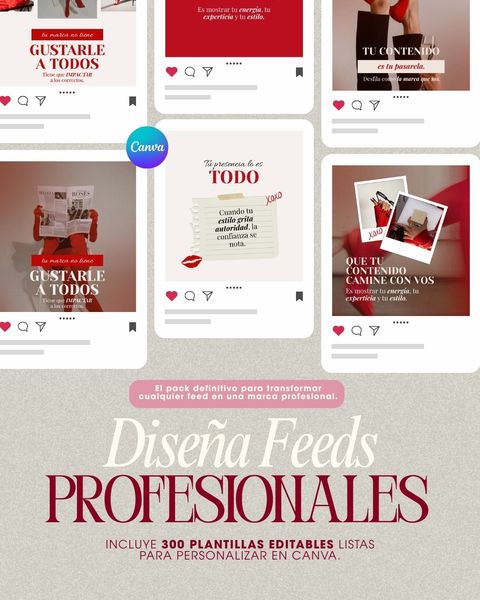 PLANTILLAS EDITABLES INSTAGRAM - Diseña marcas profesionales + marca personal + 🎁 BONUS EXTRA 🎁