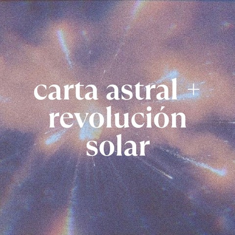 Carta Astral + Revolución Solar