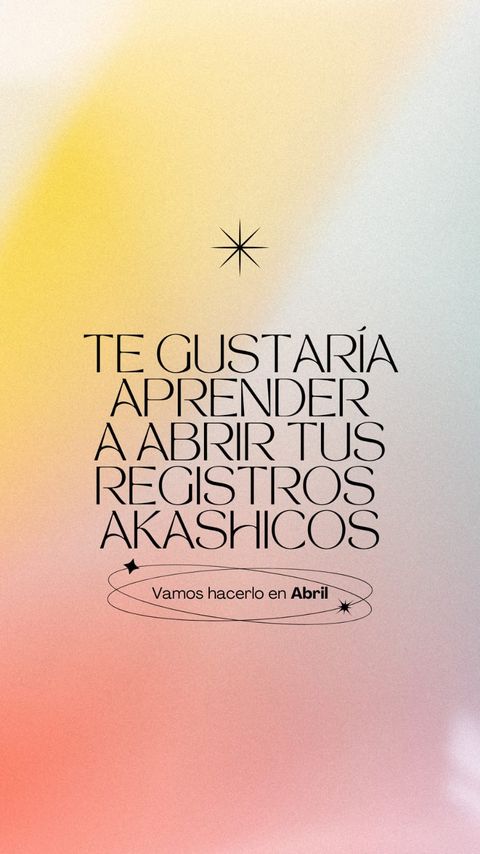 INICIACIÓN A TUS REGISTROS AKASHICOS.