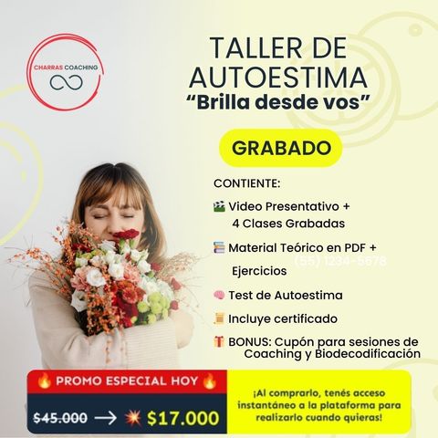 Taller Autoestima: Brilla desde Vos