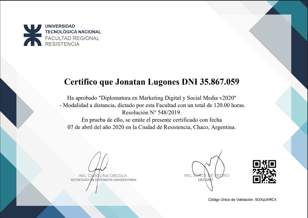 Diplomatura en Marketing Digital — UTN