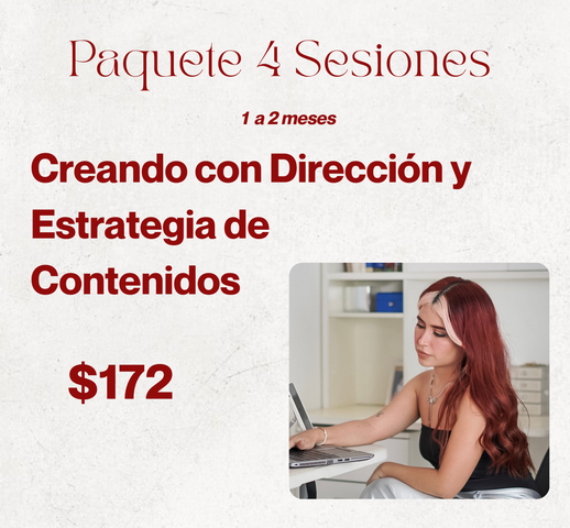 Creando con Dirección y Estrategia - 4 sesiones