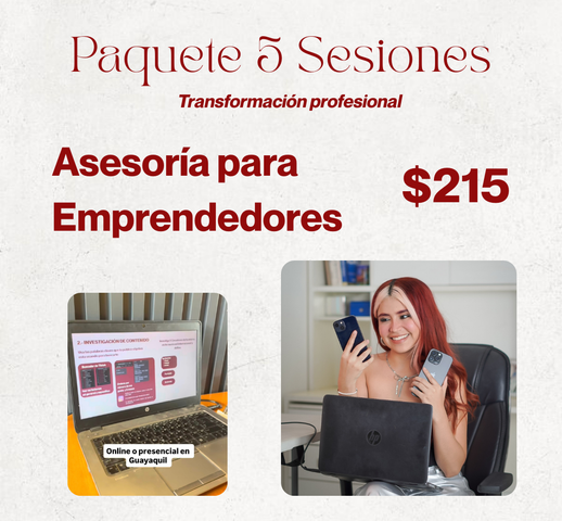 Paquete 5 Asesorías de Estrategia Digital