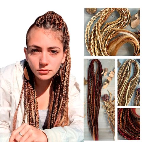 TRENZAS TEMPORALES SINTETICAS DOBLES
