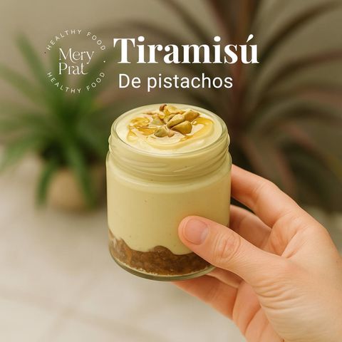 Tiramisú de Pistachos Keto