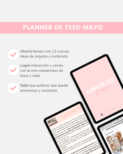 Planner de feed mayo