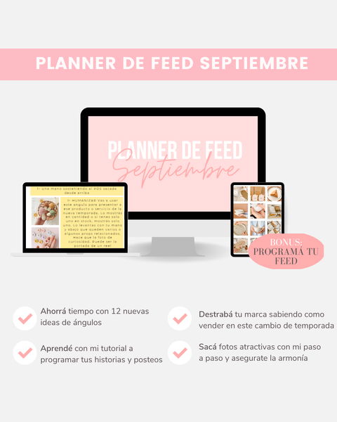 Planner de feed septiembre