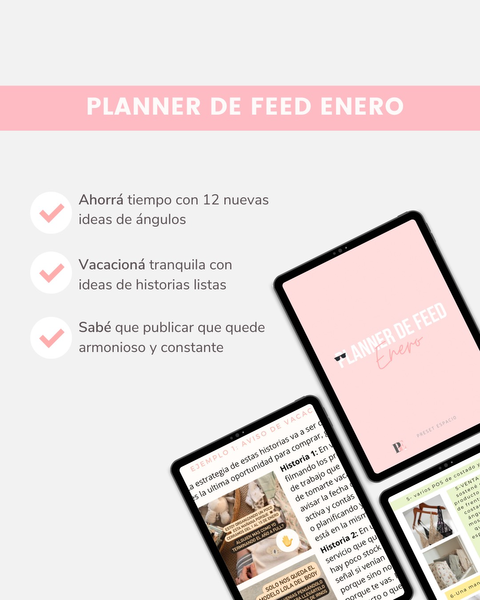 Planner de feed Enero